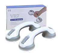 2Pcs Suction Handles for Shower | Suction Grab Rails for Bathroom | Hand Rail for Disabled Elderly | Safety Grip for Toilet | (2 Pack) | Support Grab Handle for Bath | No Fixings Needed