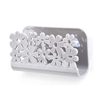 2PCS Suction Sponge Cradle, Adhesive Dish Cloths Sponge Rag Storage Holder Kitchen Sink Suction Rack Sponge Scouring Pad Holder Basket, Grey