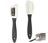 2PCS Suede Brush, 4-Sided Nubuck brush, Multifunctional Cleaning Shoe Brush with Brass Bristles, Suede Brush for Shoes, Leather,Bags, Boots, Trainers, Suede Jacket, Gentle Care and Remove Dirt