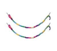 2PCS Sugar Glider Climbing Toys, Bird Rope Perches Rat Swing Hanging Toys for Small Animals Sugar Gliders Ferrets Hamsters Lizards Reptiles Parrots (1.6Ft)