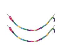 2PCS Sugar Glider Climbing Toys,Hanging Colorful Guinea Pig Climbing Ropes with Metal Buckle for Ferret Parrot Sugar Glider Exploring Exercising