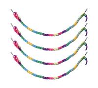 2PCS Sugar Glider Climbing Toys,Hanging Colorful Guinea Pig Climbing Ropes with Metal Buckle for Ferret Parrot Sugar Glider Exploring Exercising