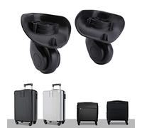 2pcs Suitcase Wheel Replacement, Universal Luggage Swivel Castors Travel Baggage Wheels Repair Spare Dual Roller Bearing Wheels, for Bags Trolley Cas