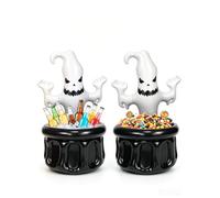 2pcs Summer Halloween Inflatable Ghost Cooler, Perfect For Pool Parties, Inflatable Cooler, Ice Bucket With A Drain Plug Is Perfect For Backyard Decor And Pool Parties