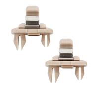 2pcs Sun Visor Clips,Car Sun Visor Hooks,Auto Sun Visor Hook Bracket,Visor Hanger Clips Replacement Sun Bracket Hook for Audi A1 A3 A4 A5 Q3 Q5(8E0 857 562) A7 B6 B7 B8 S4 S5 Reference Parts (Beige)