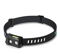 2PCS Sunblesa Gen 2 Rechargeable Head Torch - 365 Lumens Lightweight LED Headlamp with White/Red Lights, IP65 Waterproof for Camping Backpacking Hiking Running Fishing