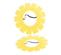 2pcs Sunflower Headpiece for Festivals Fun Flower Headgear for Dance Parties Lightweight and Durable Sunflower Hats for Pets