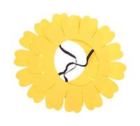 2pcs Sunflower Performance Headgear Lightweight Stage Props for Festivals and Parties Durable Sunflower Costume Accessories for Dance Events and Games