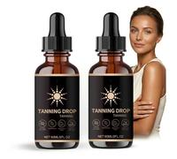 2Pcs Sunless Tanning Drops, Self Tanning Drops for Face & Body, Sun-Kissed, Glow Without Sun Damage, Boost Melanin, Enhancing Natural Skin Tone for All Skin Types