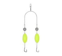 2pcs Surf Set Fish Equipment Accessories with Double Hooks, Pompano Leader to Launch Travel Backpack Jigging with Family Friends