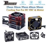 2PCS SURPASSHOBBY ROCKET Aluminum Cooling Fan 25/30/35/40/50mm Heat Dissipation Cover for ESC RC Crawler 1/10 1/8 Motor RC Car 2PCS 35S for Motor