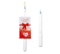2pcs Surprise Banner Candle, Funny Pop up Birthday Candle, Creative Happy Birthday Trick Candles, Novelty Surprise Clown Fan Cake Topper for Party Supplies (Love Heart)