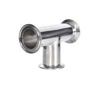 2pcs SUS304/316 Stainless 19/25/32/38/45/51mm Pipe OD 1.5" 2" Tri Clamp Tee 3 Way Connector Sanitary Pipe Fitting(SUS 316,38mm OD 50.5MM)