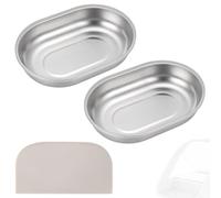 2pcs SUS304 Stainless Steel Cat Bowls for SureFeed RFID Feeder with 1 Mat