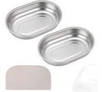 2pcs SUS304 Stainless Steel Cat Bowls for SureFeed RFID Feeder with 1 Mat | Anti-Spill Design Easy to Clean Keeps Food Fres Silicone Mat Compatible with Surefeed Rfid Feeders