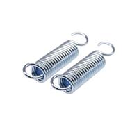 2Pcs SUS304 Stainless Steel Dual S Hook Extension Tension Springs 0.5mm Ultra Fine Wire Helical Pullback Coil(200mm (2Pcs),4mm-0.5mm)
