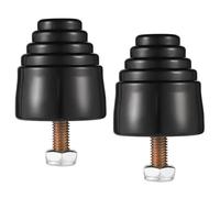 2pcs Suspension Bump Stops, Bump Stop Kit with Nuts Universal Rubber Bump Stop Reliable Automotive Accessories for Most Cars Trucks