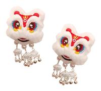 2Pcs Sweet Hair Clip Plush Dance Doll Hairpin Tassels Barrettes For Women Girls Chinese Hair Accessories Birthday Girl Sash