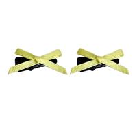 2pcs Sweet Hair Clip Ribbon Bowknot Shape Duckbills Hair Clip For Ponytail Hairpins For Teens Child