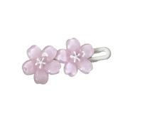 2pcs Sweet Jelly Cherry Blossom Hair Clip Headwear Cute Girls BB Clip Y2K Side Bangs Clip Hair Accessories Fresh Flowers Hairpin(A-2pcs pink)