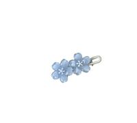 2pcs Sweet Jelly Cherry Blossom Hair Clip Headwear Cute Girls BB Clip Y2K Side Bangs Clip Hair Accessories Fresh Flowers Hairpin(B-2pcs blue)