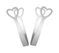 2pcs Sweet Tongs Mini Serving Tongs,Stainless Steel Heart Ice Sugar Tongs,Ice Cube Tong Small Lemon Tongs,Small Buffet Serving Tongs for Food Coffee Sweets Bread Cake Kitchen Party Bar Bucket