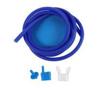 2pcs Swimming Breathing Tube 2m Plastic Rubber Blue for Adults Teens | Long Tube Design, Dry Top Valve, Integrated Flow Body, Surface Swimming and Water Sports Use