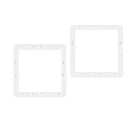 2Pcs Swimming Pool Drain Accessory Seals Thick Rubber Skimmer Gasket Replacement Part Quick Fixing for Inground Pools Pool Skimmer Gasket