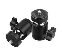 2pcs Swivel Ball Head 360 Rotating Tripod Adapter with Universal 1 4 Inch Screw Aluminum Alloy Lightweight Mount for DSLR ILDC Camera DV Monopod Stand