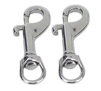 2Pcs Swivel Eye Bolt Snap Hook Single Ended Bolts Hook Single Ended Diving Clips Bolts Rotating Hook for Dog Collar
