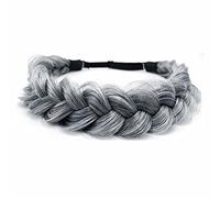 2PCS Synthetic Hair Braided Headband Classic Wide Strands Wedding Disorderly Fluffy Braids Wig Band Women Beauty Accessory (GYU-A10)