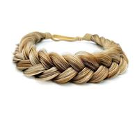 2PCS Synthetic Hair Braided Headband Classic Wide Strands Wedding Disorderly Fluffy Braids Wig Band Women Beauty Accessory (GYU-A35)