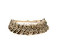 2PCS Synthetic Hair Braided Headband Classic Wide Strands Wedding Disorderly Fluffy Braids Wig Band Women Beauty Accessory (GYU-A36)