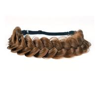 2PCS Synthetic Hair Braided Headband Classic Wide Strands Wedding Disorderly Fluffy Braids Wig Band Women Beauty Accessory (GYU-A21)