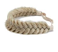 2PCS Synthetic Hair Braided Headband Classic Wide Strands Wedding Disorderly Fluffy Braids Wig Band Women Beauty Accessory (GYU-A07)