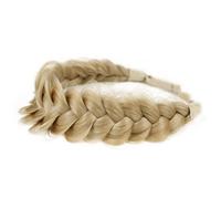 2PCS Synthetic Hair Braided Headband Classic Wide Strands Wedding Disorderly Fluffy Braids Wig Band Women Beauty Accessory (GYU-A25)
