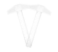 2pcs T-shaped Marking Ruler 30cm Abs Acrylic T Ruler for Drafting