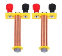 2pcs T-Shaped Solenoid Electromagnets Induction Coil for Physics Teaching, Educational Electrical Circuit Demonstrations, Student Experiment Instrument for Electromagnetism Practical and Clever