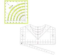 2Pcs T Shirt Ruler Square Ruler Set, Tshirt Printing Rulers Guide for Heat Press Vinyl Center Design, Sewing Rulers Shirt Measurement Tool for Heat Press HTV Craft Sewing Supplies(14Inch+8Inch)
