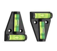 2PCS T Type Spirit Level, Mini Bubble Leveling Device Magnetic, Small Cross Check Spirit Bubble Level, Caravan RV Campervan Motorhome Leveller, Pocket Level Indicator for Home DIY