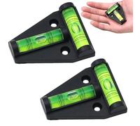 2PCS T Type Spirit Level,RV T Level,Bubble Leveling Device,Mini Le-vel Spirit,Caravan Sp-irit Levels,Caravan Leveller Device,Spi-rit Lev-el Magnetic,Spirit BubbleL-evel,Cross Check Spirit BubbleL-evel