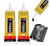 2PCS T7000 Phone Screen Glue,Strong Adhesive Multi Function Super Glue for Phone Repair,Electronics & Crafts,Waterproof Black Precision Glue for Plastic,Rubber & Glass,Easy Apply Repair Adhesive