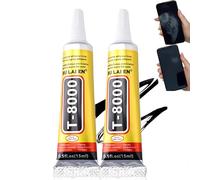 2PCS T8000 Super Glue All Purp/ose,Contact Adhesive for Phone Screen Repair, Strong Plastic,Multi-Function Craft Adhesive for DIY & Jew/elry,Strong Contact Adhesive for Phone Screen Repair