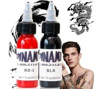 2PCS Ta/tto Ink Black,Dyna/mic Bla/ck Ta/tto Ink,Safe and Long Lasting Tatt/o In/k Friendly Standard Practice,Friendly Dyna/mic Tat/to I/nk Supplies Practice,Beginners Use Dyn/amic Black T/a/tt/o In/k