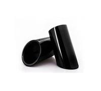 2Pcs Tail Throat Exhaust Pipe Tail Pipe Car Exhaust Pipe Cover Muffler Tip For A1 A3 A4L A5 A6L Q3 Q5(Black)