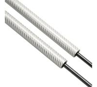 2PCS Tailgate Struts Rear Boot Lift Supports Shock Damper Rod Shocks For Civic IX FK1/FK2 Hatchback 2012-2017(Silver carbon fiber)