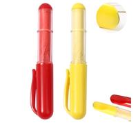 2PCS Tailors Chalk Pencil Set for Fabric,White Chalk Pens,Fabric Markers Sewing Erasable,Sewing Ch/alk & Fa/bric Pens,Dressmakers Ch/alk & Sewing Accessories,Fa/bric Markers for Sewing,Red+Yellow