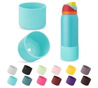 2PCS Tall Boot Compatible with Owala Freesip 40oz, Stability Enhancer Anti-Dent & Slip Protective Silicone Sleeve, Max Protection Bottom Cover Bumper for Owala Accessories