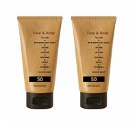 2PCS Tallow Sunscreen, Natural Sunscreen, 85G, SPF 50+++, Edible Organic Butter And Mineral Fusion Formula, No Fragrance And Synthetic Oils, Suitable For Face And Body Parts