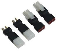 2pcs Tamiya Plug Male Connector to Deans T Plug Female Connector Adapter and 2pcs Tamiya Plug Female Connector to Deans T Plug Male Connector Adapter